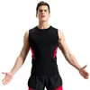 Yoga Outfit Fitness sans manches Wear Basketball d'été pour hommes Entraînement de sport serré Gilet de sport Burst Sweat respirant Courir Séchage rapide