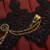 Girocollo vittoriano Colletto staccabile Cravatta Steampunk Cosplay Vintage Royal Queens Fantasy Ruffles Neck Ruff 240106