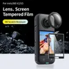 Action Camera Screen Protector For INSTA360 X3one X2 Tempered Glass Lens protection film Front and rear camera protector cover 240106