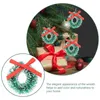 Fiori decorativi 24 pezzi albero di sisal ghirlanda di Natale ghirlande verdi simulazione della porta anteriore mini ghirlanda seta