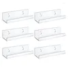 Kitchen Storage Stylish Acrylic Record Display Shelves Space Saving Wall Mounted Rack