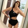 Channel Bikini Cc Designer Badmode Hoge Kwaliteit Dames Sexy Schoonheid Pittig Meisje Badpak Zwarte Ketting Anti Glare Bikini Vakantie