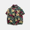 القمصان غير الرسمية للرجال رجال قميص هاواي الأزهار ثلاثية الأبعاد رجل/نساء أزياء الأكمام قصيرة الأكمام
