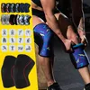 Kvinnor Män tonåringar 7mm Neopren Sports Knepads Komprimering Viktlyftning Presserad CrossFit Training Knee Pads Support Custom 240108