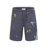 Gallll summer new high street splash graffiti patchwork loose shorts casual couple quarter pants trendS-XL