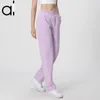 Yoga al pantalon pour femmes élasticité élevée lâche des vêtements d'extérieur décontractés ruissellement pantalon de jambe droite mince pantalon d'entraînement à grande vitesse pantalon de jambe large pantalon