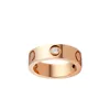 Luxe sieraden designer ringen trouwring set voor liefhebbers 4mm 5mm 6mm minnaar ring voor vrouw diamanten ring titanium staal zilveren ring Rose Gold heren ring vrouwen sieraden