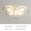 Deckenleuchten Nordic Weiß/Rosa Lampe Moderne Schmetterling Kronleuchter Für Schlafzimmer Kinderzimmer Indoor Decor LED Beleuchtung Leuchte