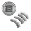 Brosses 4 pièces cils de vison 3D faux cils naturels Volume dramatique faux cils maquillage Extension de cils cils en soie