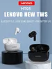 Hörlurar Lenovo HT05 TWS trådlösa hörlurar Bluetooth Sports Earskydd Stereo Hifi -headset med Mic Touch Control för Android iOS -smartphone