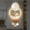 Настенные светильники, светодиодный фоновый светильник, скандинавская креативная декоративная живопись, гостиная, ресторан, проход, большая лампа CX178DS