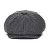 Jangoul Woolen Tweed Kid Sboy Cap Boy Girl Herringbone Child Flat Cap Liten Size Teddler Youth Beret Hat Boina 001 240108