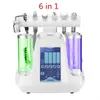 6 en 1 Hydra Dermabrasion Aqua Clean soins de la peau BIO lumière RF vide nettoyage du visage Hydro eau oxygène Jet Peel Machine125