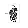 Maquillage totem tatouage autocollant noir dragon vers le bas montagne tigre serpent motif animal imperméable simulation tatouage