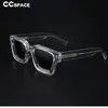 Sunglasses 54300 Vintage Acetate Square Large Frame Thick Circle Wide Leg Sunglasses for Men Women Can Be Matched with Optical Mirrors