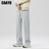 CAAYU Heren Jogger Joggingbroek Mode Hip Hop Japanse Streetwear Trekkoord Casual Baggy Broek Sport Losse Grijze Broek 240108