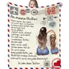 Cobertores de flanela criativos, imagem personalizada, logotipo, cochilo espesso, cobertor em branco, cobertor de natal lt750