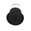 Berets Vintage Fedora Hat Victorian Age Short Brim Western Magician Propositile Top Top لتناول العشاء في الهواء الطلق ملابس غير رسمية