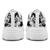 CoolCustomize niestandardowy własny projekt logo nazwa obraz Lekki koronkowy Skulla Sneaker Spersonalizowane unisex swobodne buty Unikalne obuwie z pudełkiem dla niego prezent