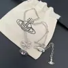 2024 Designer Xitai Queenjewellery hanger kettingen nieuwe driedimensionale Saturnus boog kristal ketting is een lichte luxe high-end mode en veelzijdige accessoire