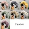 Grampos de cabelo falso pele cabeça banda nó headwear acessórios de inverno para mulheres hairbands moda moldura headbands