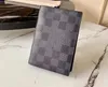 Titulares para mujer para hombre diseñador moda bolsillo con cremallera billetera de lujo monedas tarjetas de crédito caso marrón monograma