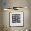 Mur LED lampe salle de bain vanité lumière 40 cm 55 cm AC85 265 V intérieur moderne appliques miroir luminaires noir blanc 240108