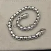 Luxury designer DY 5mm Box Chain Bracelets IN STERLING SILVER hip hot jewelry party wedding Men Women gift wholesale