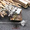 Hanger Kettingen Natuurlijke Genezing Kristal Steen Orgonite Orgone Pendule Spirituel Levensboom Slinger Ketting Pendulo Sieraden