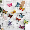 12 pièces, 3D LED papillon décoration veilleuse autocollant simple et double applique murale pour jardin arrière-cour pelouse fête fête festive crèche chambre salon