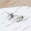 designer jewelry earing Pearl Studs Stud Designer Women Elegant X Earring Loop Earrings Vintage Fashion Jewelry Accessories Wedding Jewelry