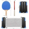 Ensemble de raquettes de ping-pong professionnelles, filet à mailles rétractable Portable, raquette de Tennis de Table tout-en-un pour équipement de sport étudiant 240106