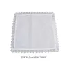 X4FF 10st/Set Women and Men Solid White Hankies Absorberande bomullshandduk för broderi 240108