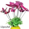 Tuindecoraties 12 stks Kleurrijke Vlinders Yard Planter Vlinder Stakes Decoracion Outdoor Decor Bloempotten Decoratie