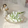 Dekorativa blommor 23 cm Letter Spring 6 Små grenar fyllda med stjärnor Artificial Home Decoration POGRAPHY Wedding Flower Art