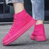 Neue Mode männer High Top Sneakers Größe 36-46 Atmungsaktive Leinwand Schuhe für Wohnungen Casual Sneaker Espadrilles Männer korb Homme