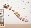 Crafts artoon train kindergarten wall decoration wallpaper stickers baby bedroom children room wall stickers