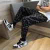 Men's Pants CUMUKKIYP Men's Casual Baggy Pants Cashew Flower Pattern Summer Trendy Personalized Tapered Leg High Street Hiphop Jogging Pants YQ240108