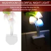 Night Lights Mini LED 7 Color Light Sensor Gift Home Illumination Lighting US Plug 220 V