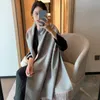 Tasarımcı Kadın Kaşmir Eşarp Tam Mektup Baskılı Eşarp Yumuşak Touch Etiketlerle Sıcak Sararlar Sonbahar Kış uzun şalları AAA
