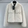 Дизайнерская зимняя шуба с длинным рукавом, модные пальто