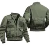 Air Flue Fly Pilot Jacket Militär Flight Tactical Bomber Jacket Men Winter Warm Motorcykel Överrock Baseball Uniforms 240106