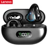 Écouteurs Lenovo Freebuds Clip sur Bluetooth 5.3 Écouteurs Écouteurs à conduction osseuse à oreille ouverte Casque sans fil étanche Sport Course à pied Écouteurs de travail