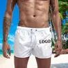 Męskie spodenki dostosowują twoje logo Summer Bawełna miękka oddychająca krótkie spodnie męskie wakacje na plażowe kolorowe kolory muti-kolor DIY