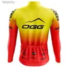 Cycling Jersey Sets Long Cycling Jersey Riding Bicycle Suits Pants Breathable Yellow Orange 2023L240108