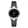 腕時計SDOTTER 2024到着ファッション女性ドレスウォッチトップブランド高品質のレザーストラップリストウォッチリロジェフェミニノムル