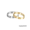Pierścień Pierścień Pierścień Miłości Pierścienie klasyczne luksusowe biżuteria stalowa tytanowa Mężczyźni i kobiety pary Pierścionki ślubne Prezenty świąteczne