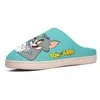 Sapatos personalizados Chinelo personalizado Tom e Jerry Dragon Heroes Mouse Sandle Babouche Padrão de desenhos animados Homens Mulheres Sapatos Marrom Branco Vermelho Tamanho Grande EUR 34-49