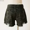 Shorts féminins Femmes jeans shorts denim shorts harem pantalon décontracté camouflage femme courte pantalon hauteur