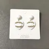 Mode plaqué or Designer boucles d'oreilles lettre boucle d'oreille bijoux femmes de haute qualité pour S Sier aiguille 20style